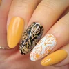 Sunshower: Marigold (B508) - Yellow Orange Cream Stamping Polish