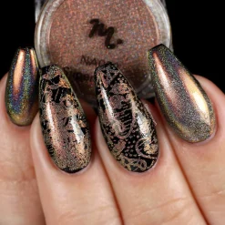 Superstition (NA033) - Copper Orange Holographic Duochrome Nail Art Powder