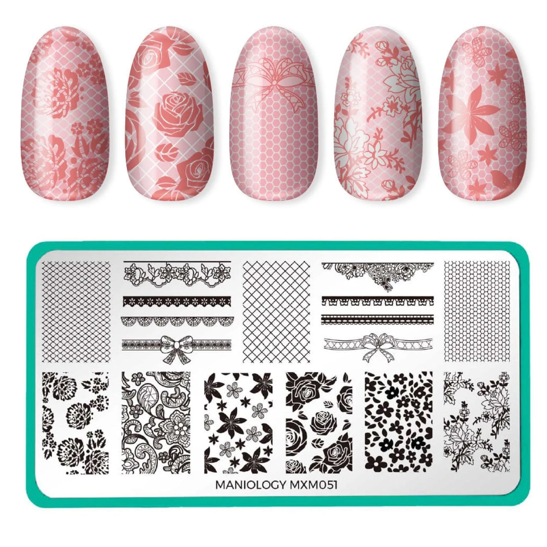 Sweet and Sultry: Sugar Laced (MXM051) - Nail Stamping Plate