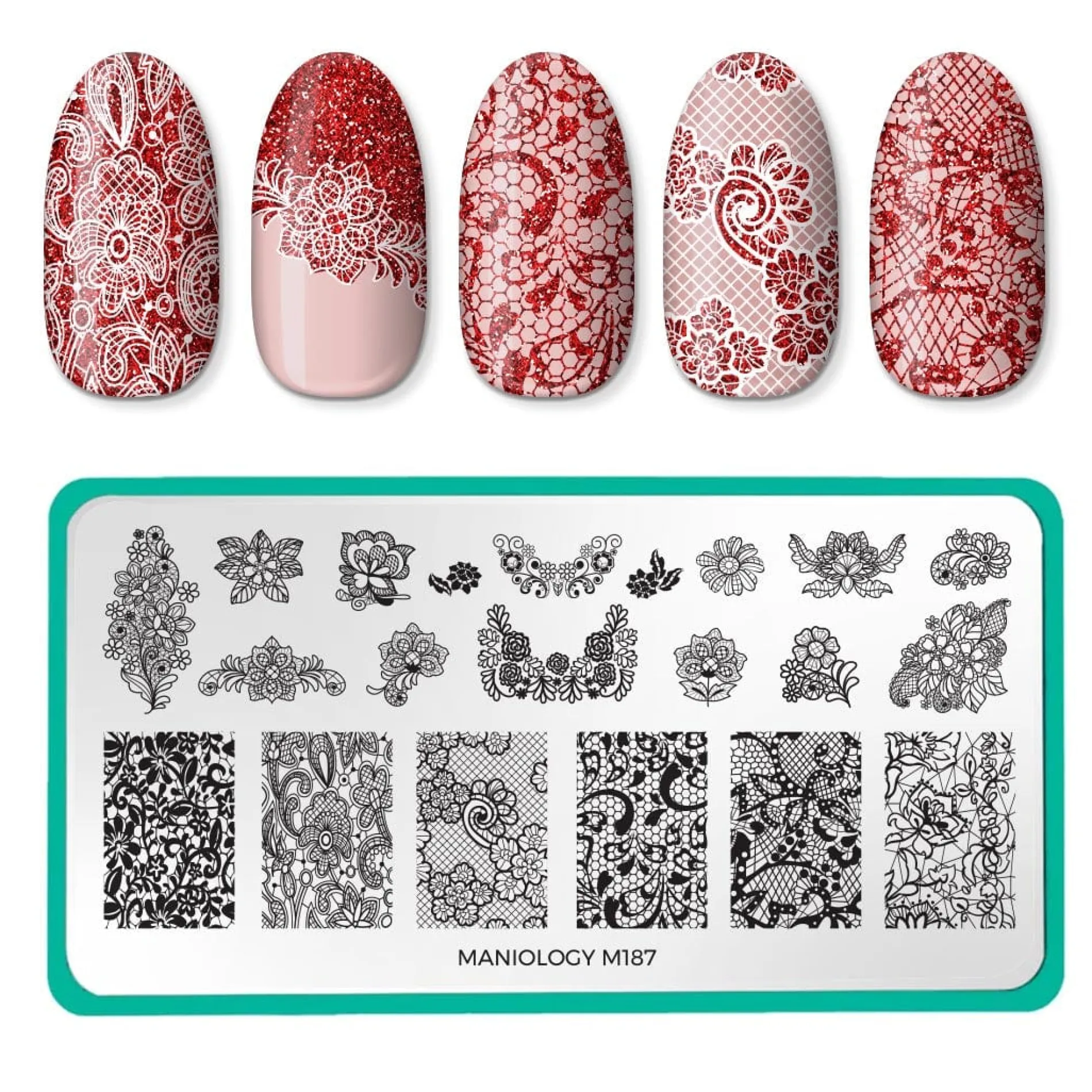 Sweet & Sultry (m187) Nail Stamping Plate