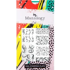 Swirls (M357) - Nail Stamping Plate