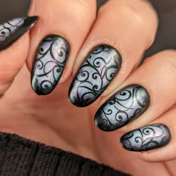 Swirls (M357) - Nail Stamping Plate