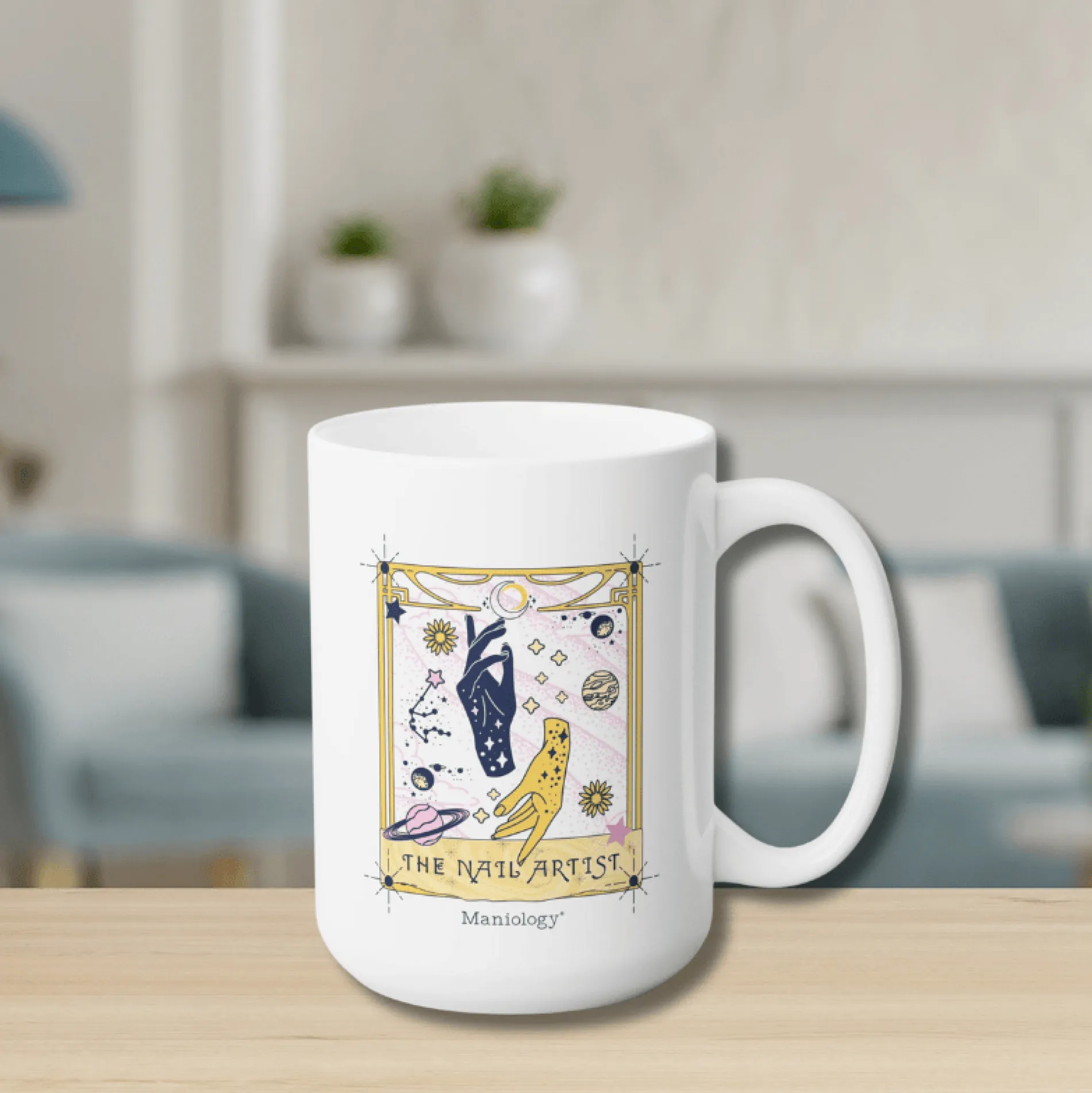 Tarot - The Nail Artist Ceramic Coffee Mug 15oz