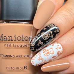 Teatime (B525) - Cream Brown Stamping Polish