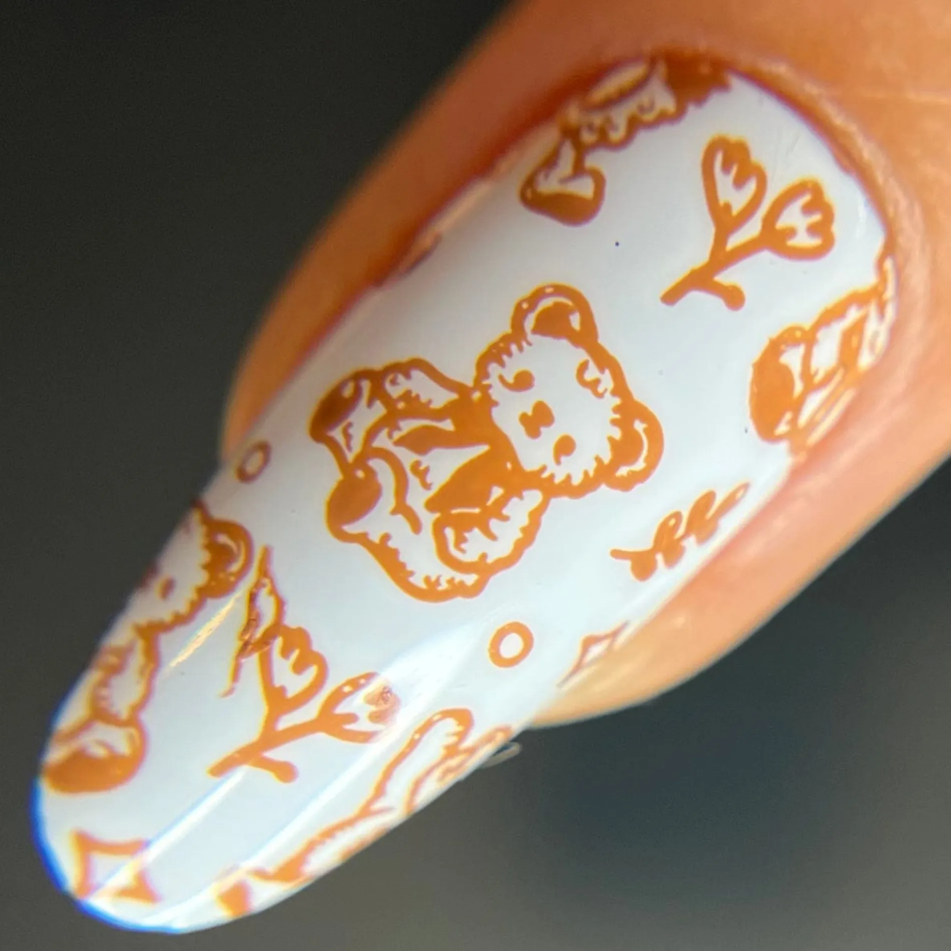 Teatime (B525) - Cream Brown Stamping Polish