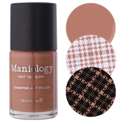 Teatime (B525) - Cream Brown Stamping Polish