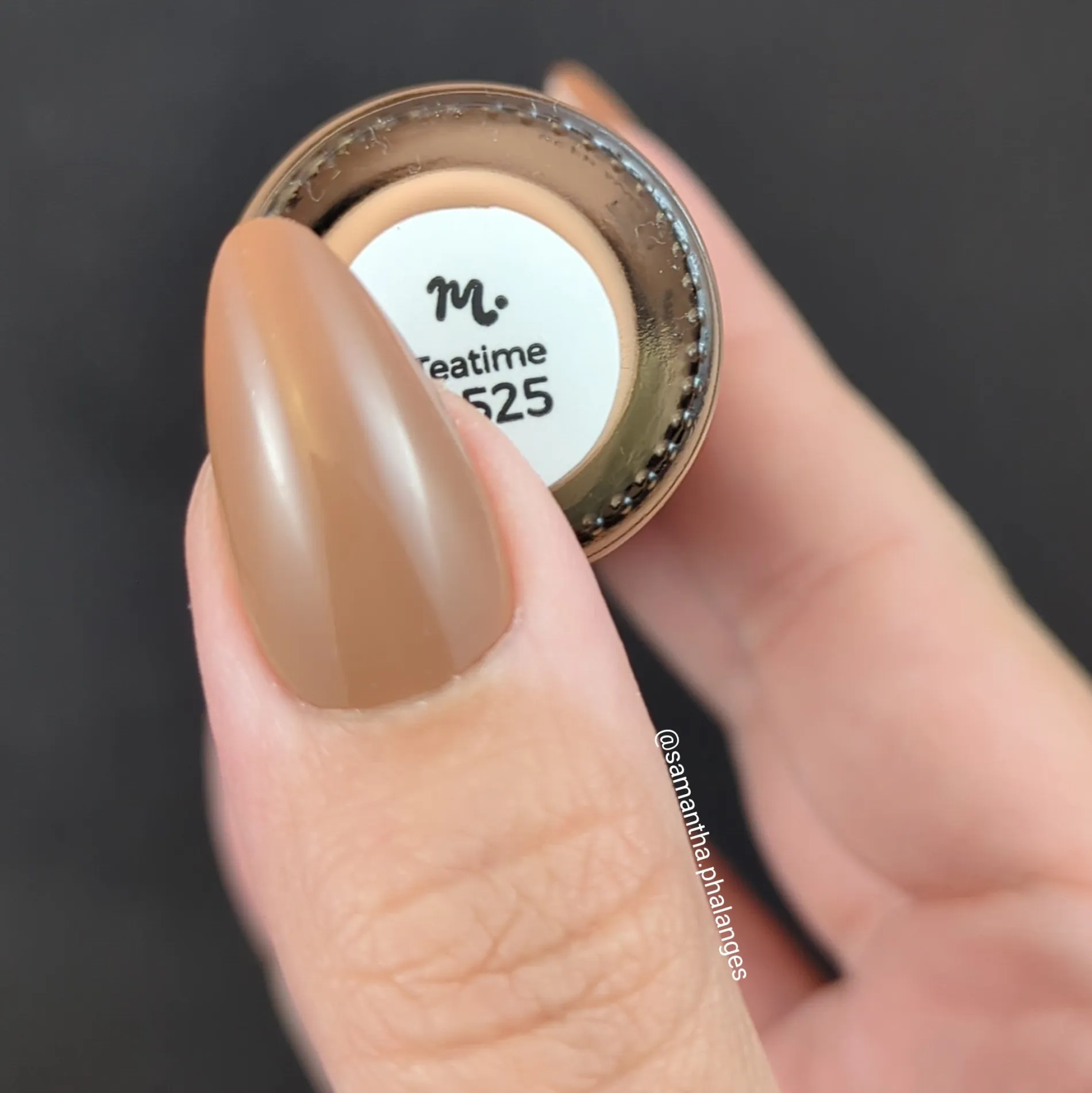 Teatime (B525) - Cream Brown Stamping Polish