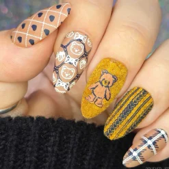 Teddy and Me: Bear Necessities (MXM137) - Nail Stamping Plate