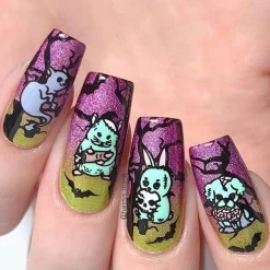 Thriller (B348) - Holographic Fuchsia Stamping Polish