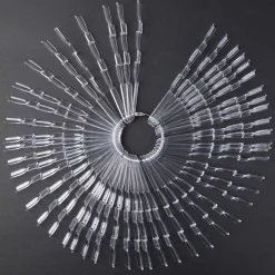 3-Tiered Clear Swatch Sticks w/ Ring - Set of 50 Sticks