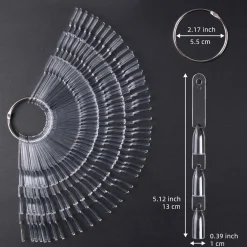 3-Tiered Clear Swatch Sticks w/ Ring - Set of 50 Sticks