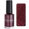 Tinseltown: Fame (P141) - Semi Sheer Dark Red with Glitter Nail Polish