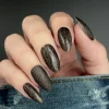 Tinseltown: Hollywood (P142) - Semi Sheer Black with Glitter Nail Polish