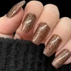 Tinseltown: Muse (P140) - Semi Sheer Dark Brown with Glitter Nail Polish