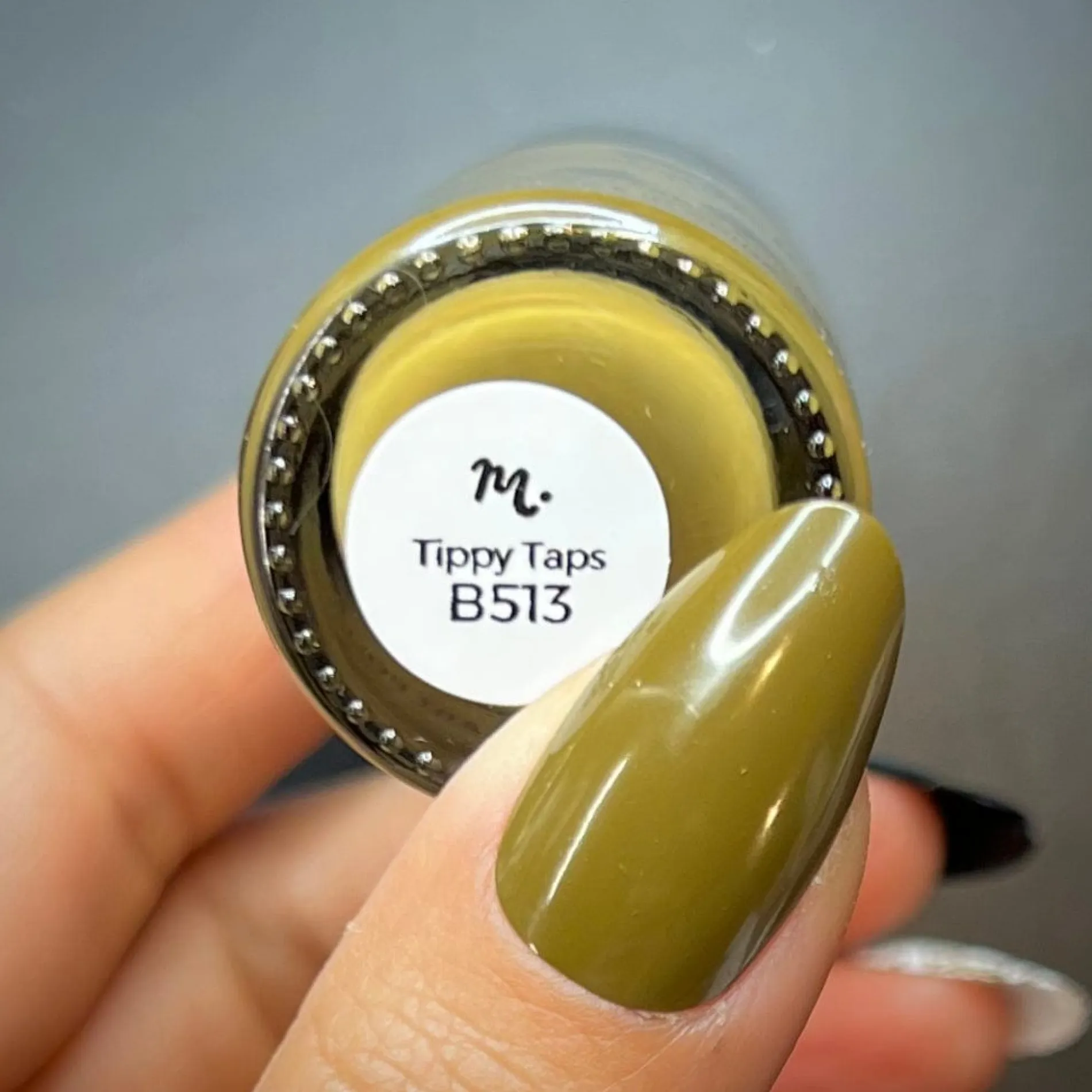 Tippy Taps (B513) - Cream Brown Stamping Polish