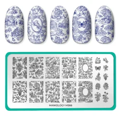 Toile De Jouy (M566) - Nail Stamping Plate