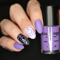 VHS Violet (B552) - Cream Purple Stamping Polish