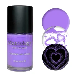 VHS Violet (B552) - Cream Purple Stamping Polish