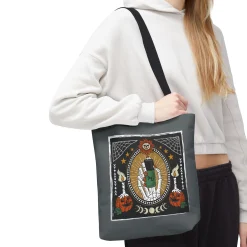 Vintage Halloween Tote Bag - Dark Grey