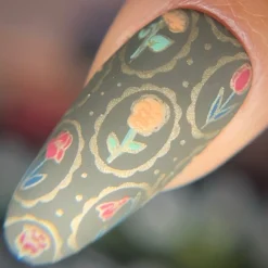 Wall Flowers (M580) - Nail Stamping Plate