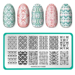 Wall Flowers (M580) - Nail Stamping Plate