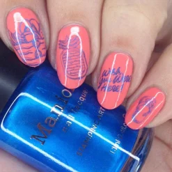 Watermelon Float (B431) - Cream Coral Stamping Polish