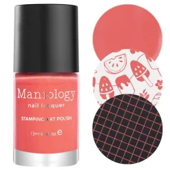 Watermelon Float (B431) - Cream Coral Stamping Polish