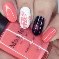 Watermelon Float (B431) - Cream Coral Stamping Polish