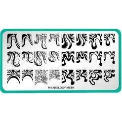 Wavy French (M539) - Nail Stamping Plate