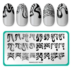 Wavy French (M539) - Nail Stamping Plate