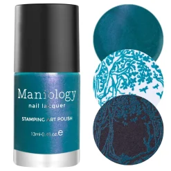 Whimsy (B414) - Pearl Teal Stamping Polish