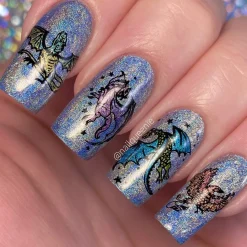 Whimsy (B414) - Pearl Teal Stamping Polish