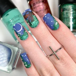 Whimsy (B414) - Pearl Teal Stamping Polish