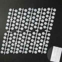 White Self-Adhesive Nail Polish Swatch Dots - Set of 120
