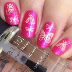 Wild Wings (B294) - Hot Pink Duochrome Stamping Polish