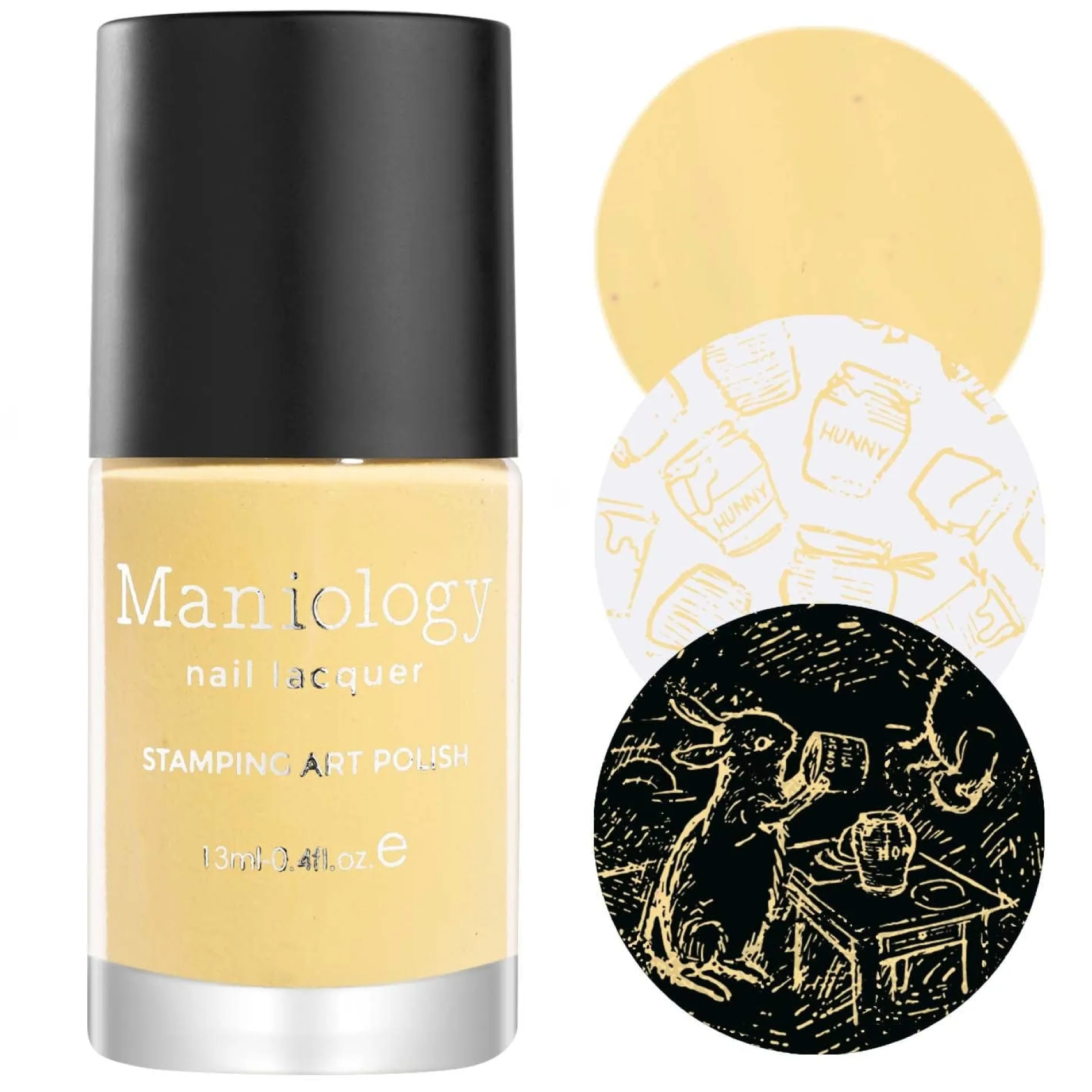 Winnie (B448) - Cream Yellow Stamping Polish