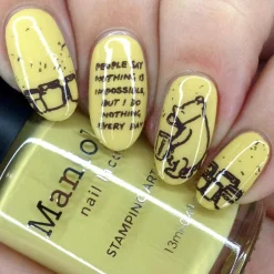 Winnie (B448) - Cream Yellow Stamping Polish
