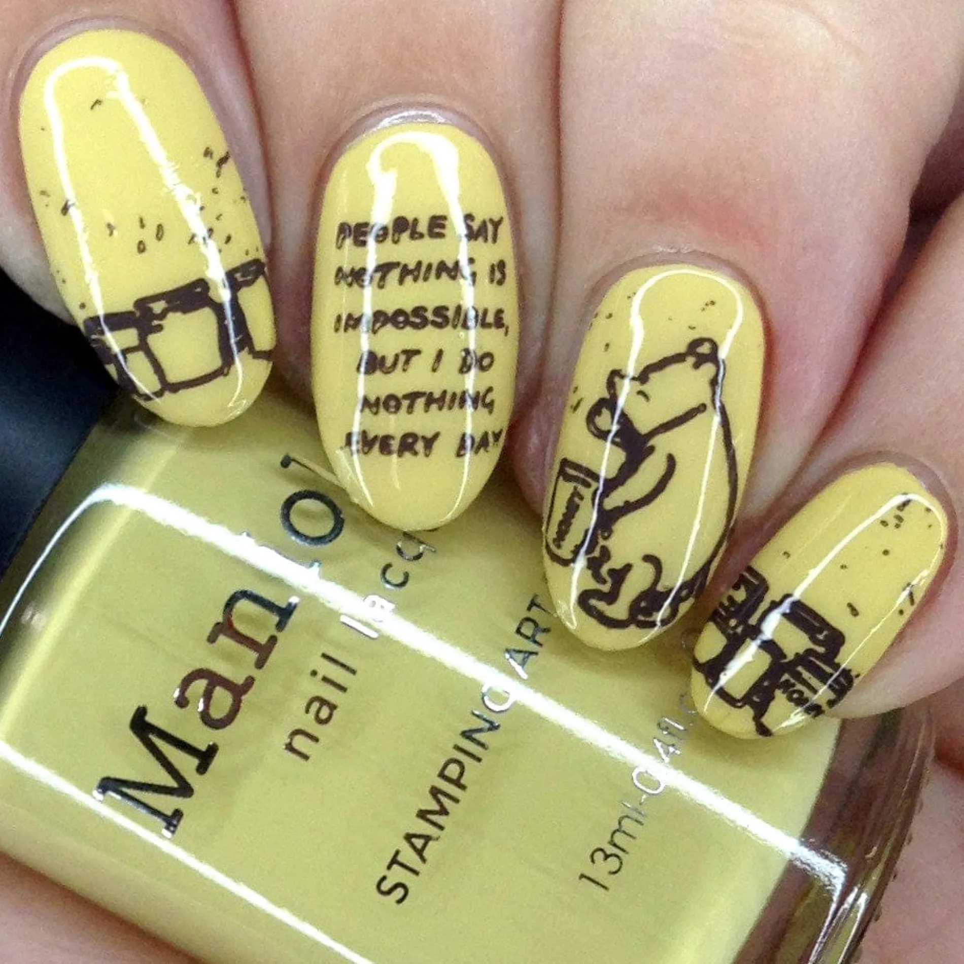 Winnie (B448) - Cream Yellow Stamping Polish