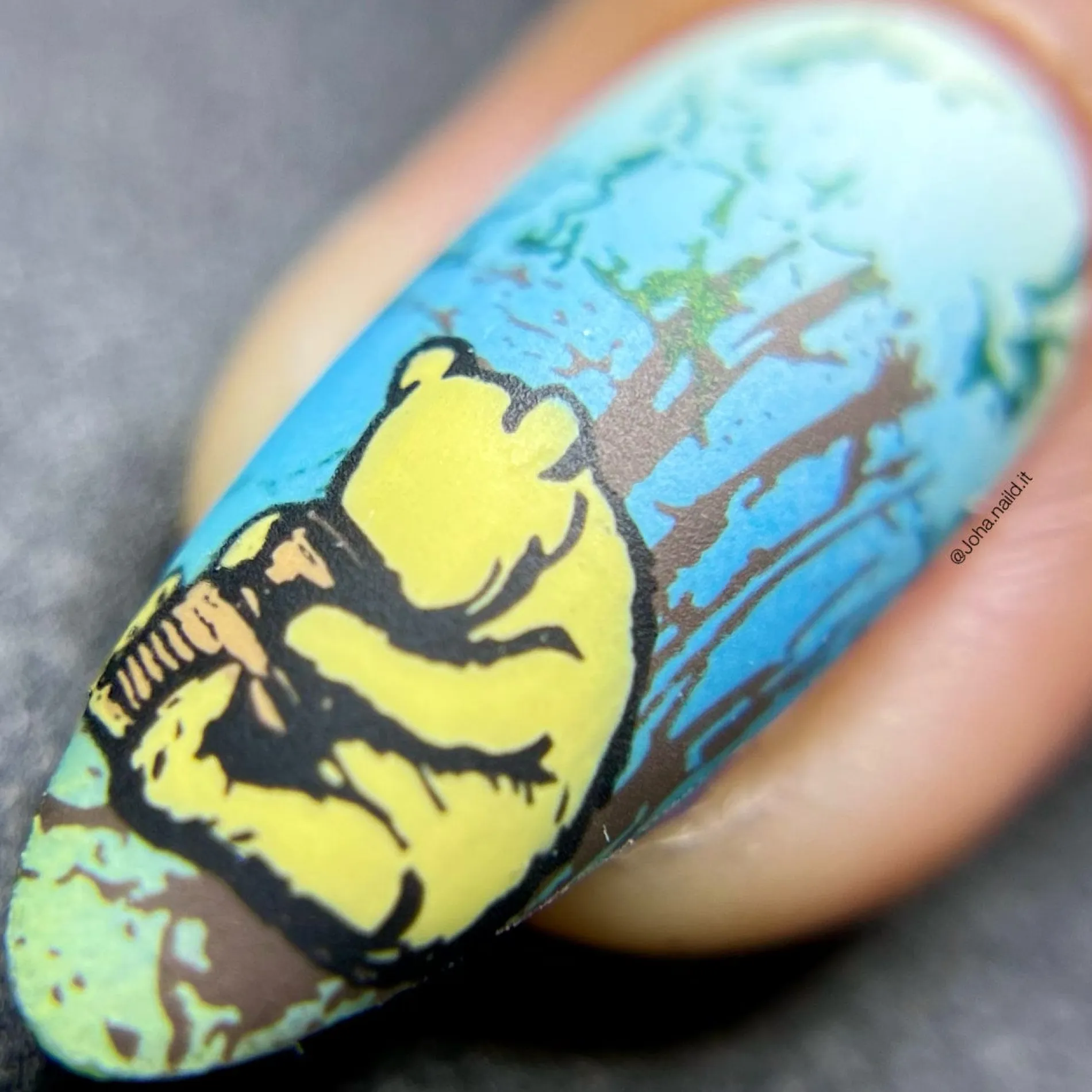 Winnie (B448) - Cream Yellow Stamping Polish