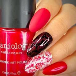 Winterberry (B493) - Pearl Red Stamping Polish