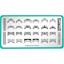 Winter French (M447) - Nail Stamping Plate