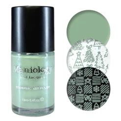 Wintergreen (B569) - Sage Pearl Cream Stamping Polish