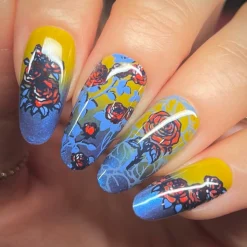 Wish you Roses (M592) - Nail Stamping Plate