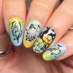 Withered Beauty: 3-Piece Pearl Cream Stamping Polish Set