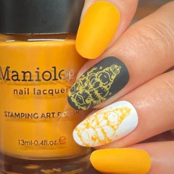 Withered Beauty: 3-Piece Pearl Cream Stamping Polish Set