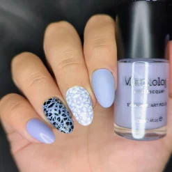 Withered Beauty: Spellblooms (B561) - Purple Pearl Cream Stamping Polish