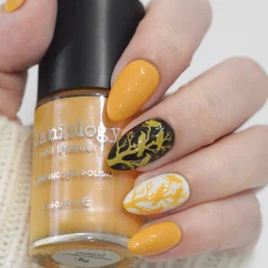Withered Beauty: Twisted Patch (B560) - Orange Pearl Cream Stamping Polish