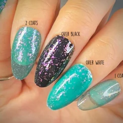 Woodland Walk: Ivy League (P154) - Green Jelly Flakies Nail Polish