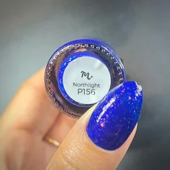 Woodland Walk: Northlight (P156) - Royal Blue Jelly Flakies Nail Polish