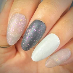 Woodland Walk: White Willow (P155) - Grey Jelly Flakies Nail Polish